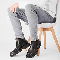  33307367-1000 - Мужские челси Bugatti, черные