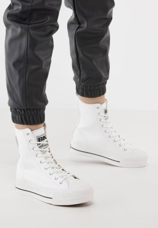 Женские высокие кеды British Knights KAYA HIGH B48-3722-01, белые