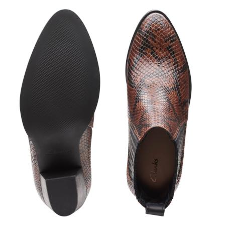 Женские ботильоны Clarks West Lo 26151465, коричневые