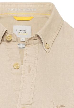 Мужская рубашка Camel Active Shortsleeve Shirt 409219-1S49, песочная