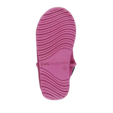 Детские сапоги из овчины (угги) EMU Australia Wallaby Sequin K12333, фуксия