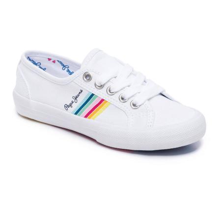Детские кеды Pepe Jeans London BAKER TAPE PGS30383, белые Детские кеды Pepe Jeans London BAKER TAPE PGS30383, белые