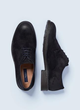 Мужские дерби Pepe Jeans London OREGON LOW SUEDE PMS10292, черные