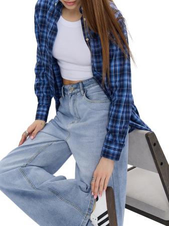 FLANNEL CHECK RELAXED SHIRT 4300052