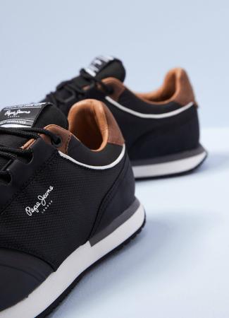 Мужские кроссовки Pepe Jeans London TOUR URBAN PMS30775, черные
