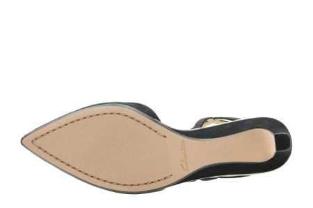 Женские туфли с закрытым мыском/открытой пяткой Clarks Ellis Lola 26139301, черные