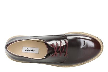 Женские дерби Clarks Zante Zara 26126649, бордовые