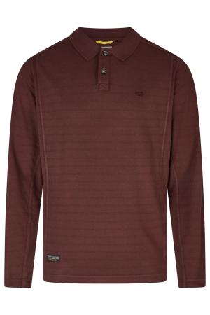 Мужское поло Camel Active Polo Long Sleeve 409865-8P01, бордовое