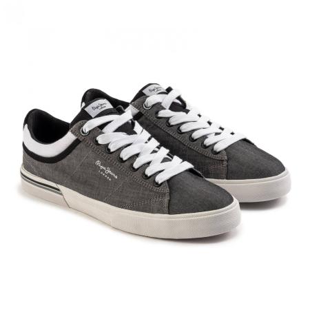 Мужские кеды Pepe Jeans London NORTH COURT CHAMBRAY PMS30542, черные