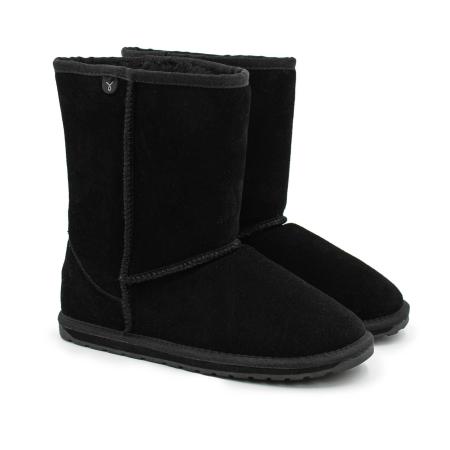 Детские сапоги из овчины (угги) EMU Australia Wallaby Lo Teens T10102, черные