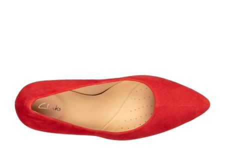 Женские туфли-лодочки Clarks Laina85 Court 26154639, красные