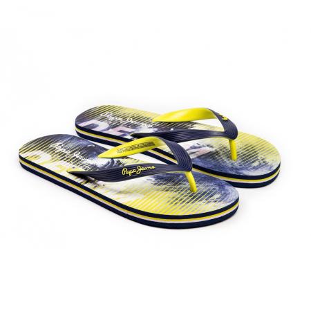Мужские вьетнамки Pepe Jeans London HAWI LUME PMS70074, синие Мужские вьетнамки Pepe Jeans London HAWI LUME PMS70074, синие