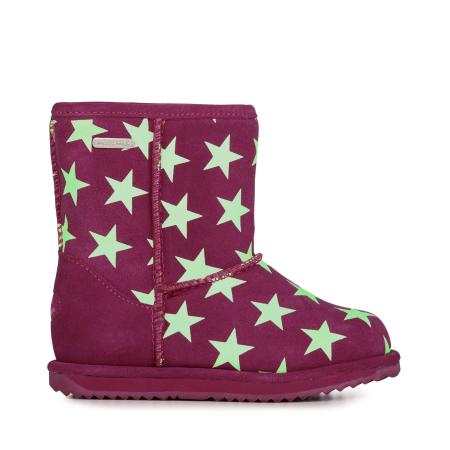 Детские сапоги EMU Australia Starry Night Brumby K12166, фуксия