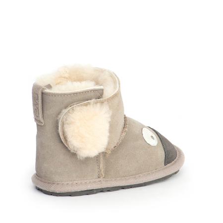 Детские ботинки из овчины (угги) EMU Australia Koala Walker B10306, серые Детские ботинки из овчины (угги) EMU Australia Koala Walker B10306, серые