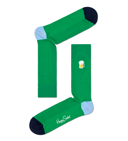 Ribbed Embroidery Beer Sock REBEE01
