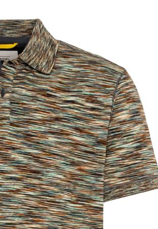 Мужское поло Camel Active Polo space dye 409965-1P24, зеленое