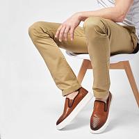 33307313-1000 - Мужские слипоны Bugatti, коньячные 33307313-1000 - Мужские слипоны Bugatti, коньячные