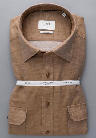 Мужская рубашка ETERNA 2355-29-XS9X, коричневая