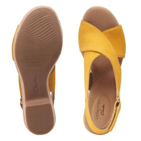 Женские босоножки Clarks Giselle Cove 26158206, желтые