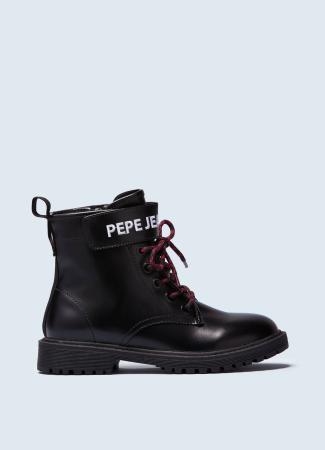 Детские высокие ботинки Pepe Jeans London HATTON STRAP COMBI PGS50167, черные Детские высокие ботинки Pepe Jeans London HATTON STRAP COMBI PGS50167, черные