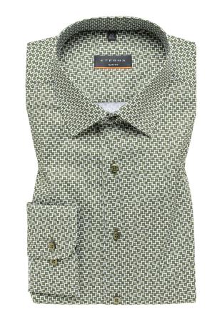Мужская рубашка ETERNA 4097-46-F18P, зеленая