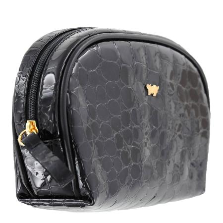 Косметичка Braun Buffel GLANZKROKO Cosmetic Bag 40900, черная