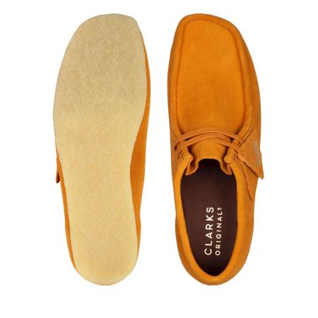 Мужские полуботинки Clarks Wallabee 26157370, оранжевые