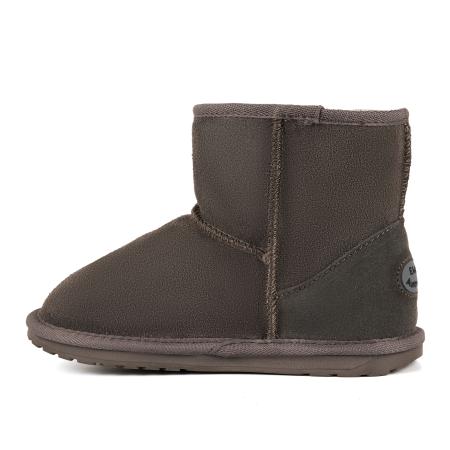 Детские полусапоги из овчины (угги) EMU Australia Wallaby Mini K10103, серые