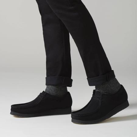 Мужские полуботинки Clarks Wallabee 26133279, черные