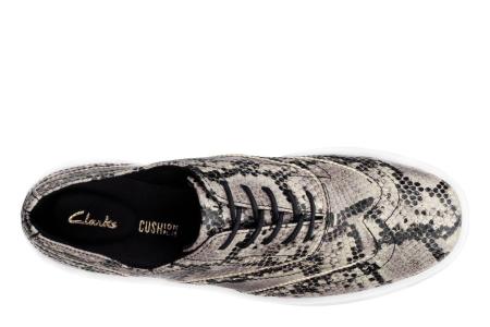 Женские кеды Clarks Hero Brogue. 26149388, серые