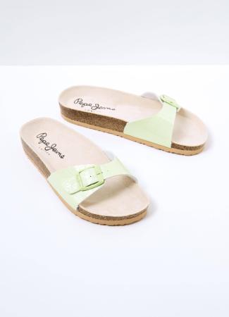 Женские сланцы Pepe Jeans London OBAN CROC s_PLS90559, зеленые