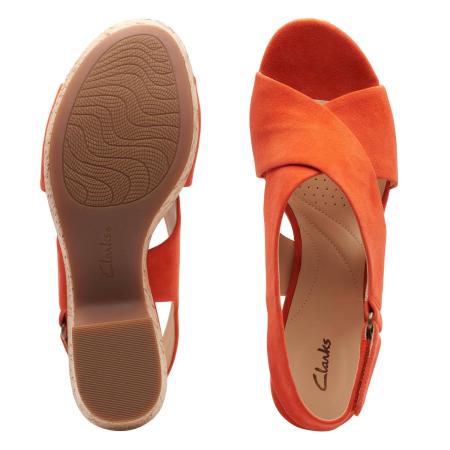 Женские босоножки Clarks Maritsa Lara 26142159, оранжевые