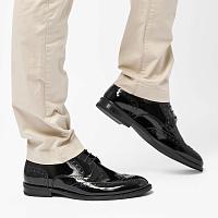  33307078-1000 - Мужские дерби брогированные Bugatti, черные