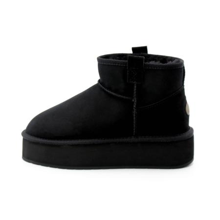 Женские ботинки из овчины (угги) EMU Australia Foy Flatform Micro W13073, черные