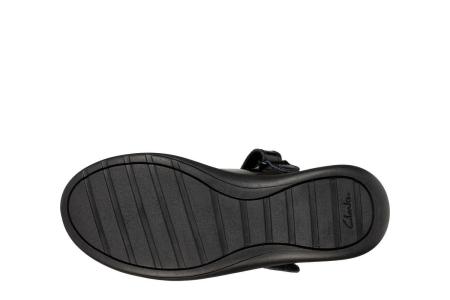 Детские туфли на ремешке Clarks Etch Bright T 26151133, черные