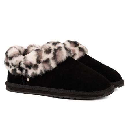 Женские полусапоги из овчины (угги) EMU Australia Slipper Baia Bow W13210, черные