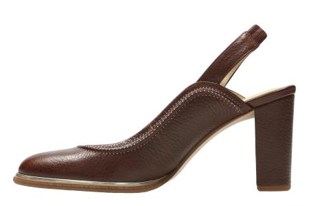 Женские туфли с закрытым мыском/открытой пяткой Clarks Ellis Ivy 26132003, коричневые