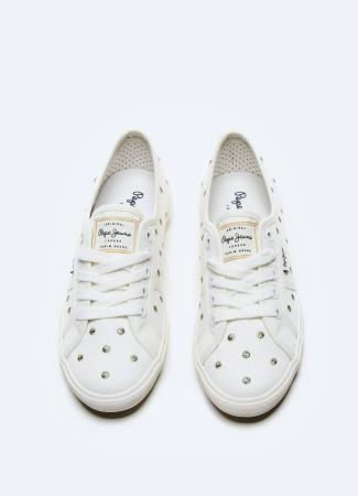 Женские кеды Pepe Jeans London ABERLADY SWEET PLS31155, белые