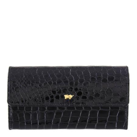Женский кошелек Braun Buffel GLANZKROKO Wallet 9CS 40430, черный