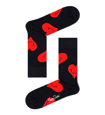 Jumbo Smiley Heart Sock JSH01