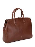 LEATHER HAND BAG RF43093 - Женская сумка Royalfinch, коричневая