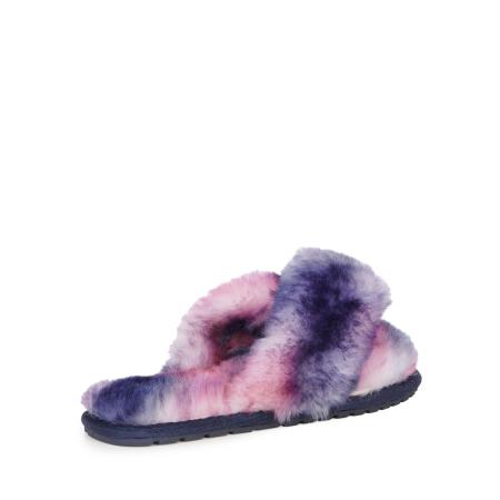 Детские тапочки EMU Australia Mayberry Tie Dye Teens T12630, фиолетовые