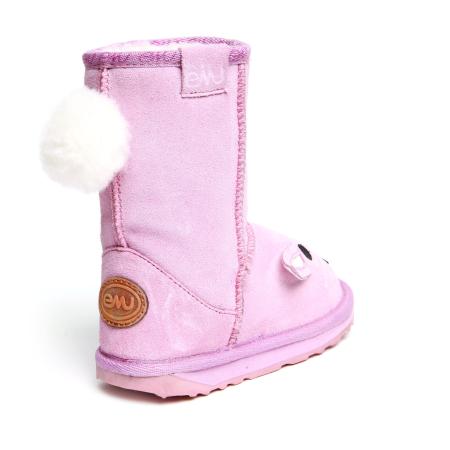 Детские сапоги из овчины (угги) EMU Australia Bunny K10675, розовые