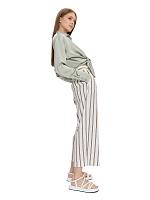 STRIPE LINEN CROPPED WIDE PANT 4150171 - STRIPE LINEN CROPPED WIDE PANT 4150171 STRIPE LINEN CROPPED WIDE PANT 4150171 - STRIPE LINEN CROPPED WIDE PANT 4150171