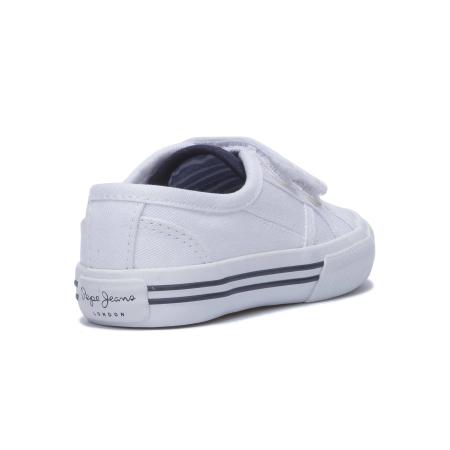 Детские кеды Pepe Jeans London BAKER BASIC BOY KIDS PBS30349, белые