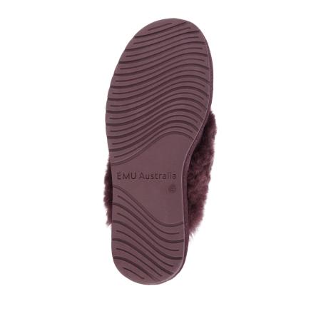 Женские тапочки EMU Australia Jolie W10015, бордовые