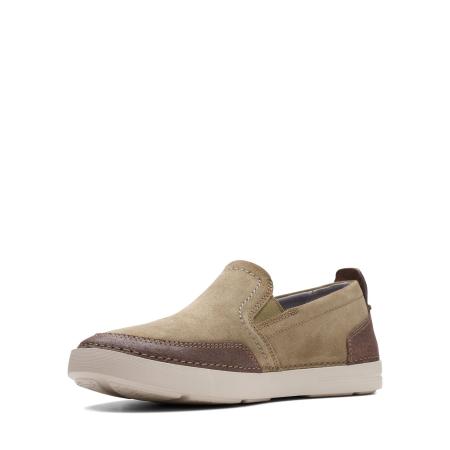 Мужские слипоны Clarks Gosler Race 26140846, оливковые