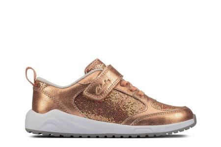 Детские кроссовки Clarks Aeon Flex K 26156779, золотые
