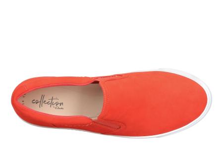 Женские слипоны Clarks Glove Puppet 26142121, оранжевые
