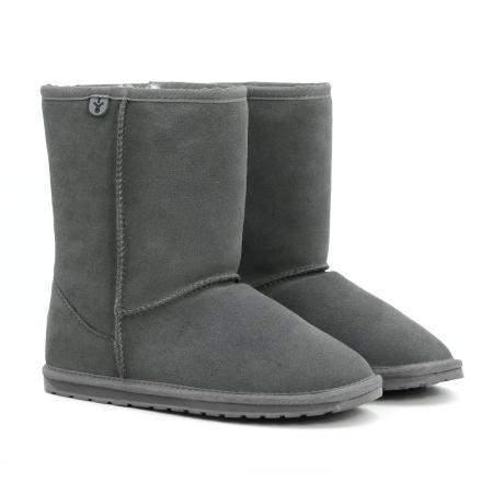 Детские сапоги из овчины (угги) EMU Australia Wallaby Lo Teens T10102, серые